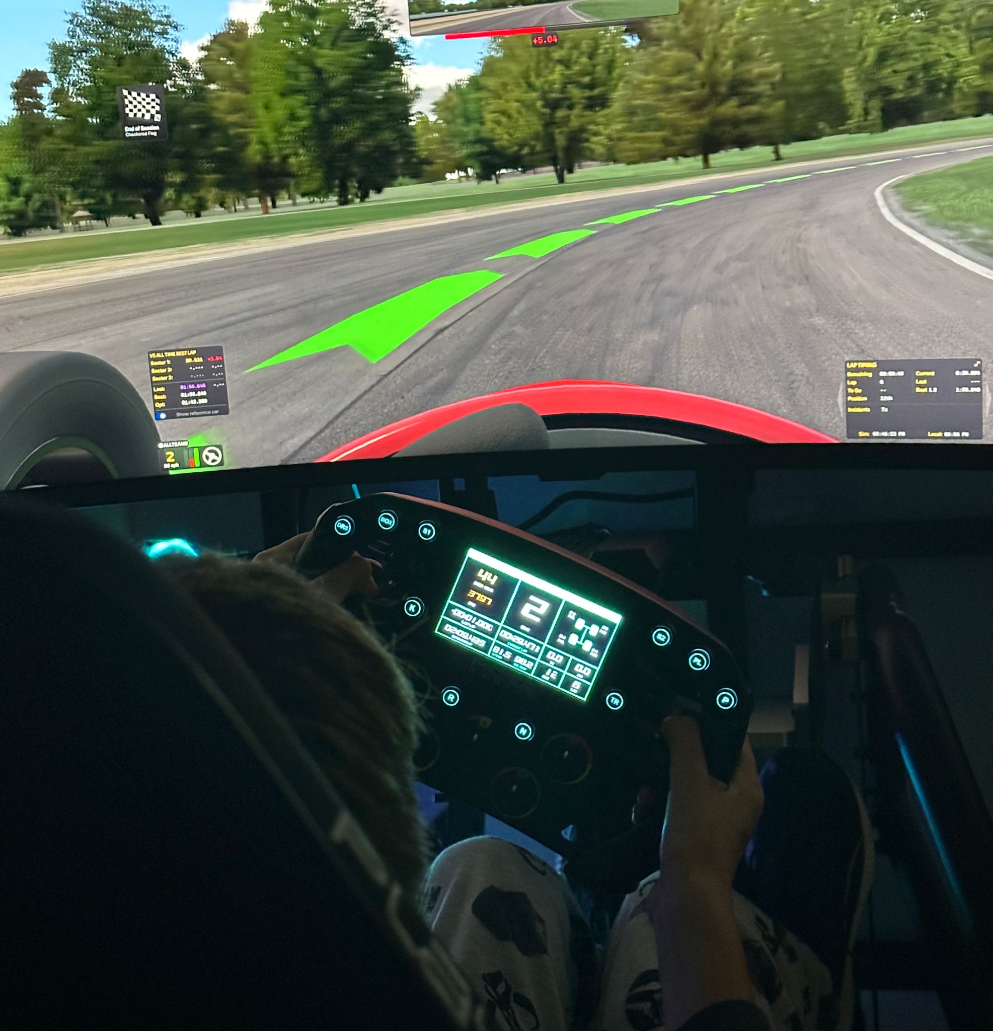 El simulador funcionando: la recompensa final tras semanas de esfuerzo